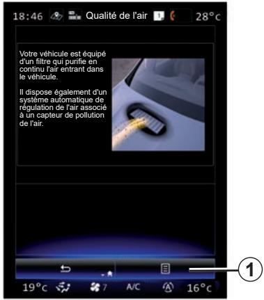 RENAULT R-Link2 (2019) - Activation/désactivation du cycle désodorisant - 1