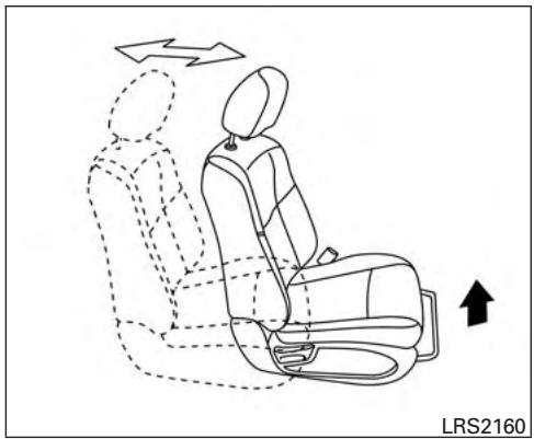 NISSAN Pathfinder 2017 - RéGLAGE MANUEL DES SIÉGES AVANT (selon l'équipement) - 1