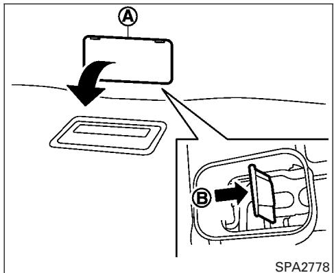 NISSAN Pathfinder 2017 - Ouverture et fermeture manuelles du hayon (selon l'equipement) - 1