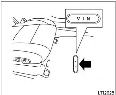 NISSAN Pathfinder 2017 - PLAQUE DU NUMERO D'IDENTIFICATION DU VEHICULE (NIV) - 1