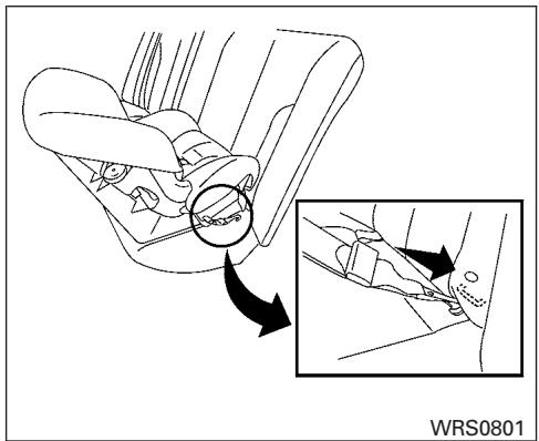 NISSAN Pathfinder 2017 - INSTALLATION D'UN ENSEMBLE DE RETENUE D'ENFANT ORIENTÉ VERS L'ARRÊRE AU MOYEN DU SYSTEMÉL LATCH - 1