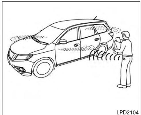 NISSAN Pathfinder 2017 - PRECAUTIONS AU SUJET DU VERROUILAGE ET DU DÉVERROUILAGE DES PORTIÈRES - 1