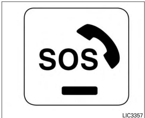 NISSAN Pathfinder 2017 - COMMUTATEUR D'APPEL D'URGENCE (SOS) (selon l'équipement) - 1