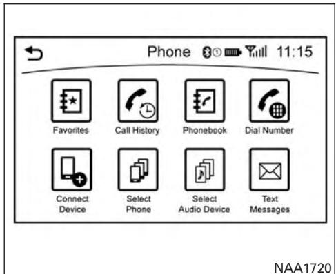 NISSAN Pathfinder 2017 - Selection d'un téléphone - 1