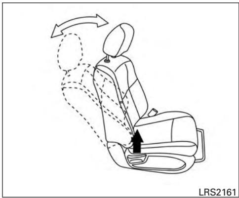 NISSAN Pathfinder 2017 - RéGLAGE MANUEL DES SIÉGES AVANT (selon l'équipement) - 2