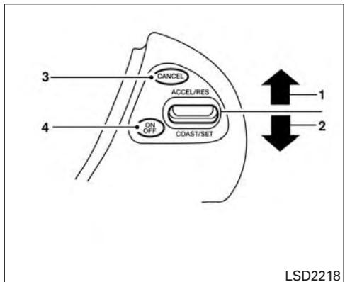 NISSAN Pathfinder 2017 - RÉGULATEUR DE VITESSE (selon l'equipement) - 1