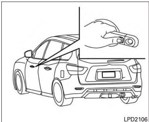 NISSAN Pathfinder 2017 - Déverrouillage des portières - 1