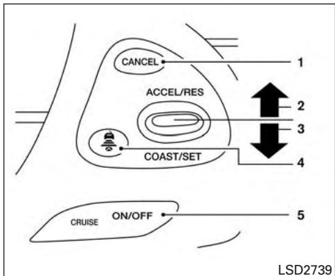 NISSAN Pathfinder 2017 - FONCTIONNEMENT DU RÉGULATEUR DE VITESSE ADAPTATIF - 2