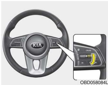 KIA Forte (2018-2021) - Pour régler le régulateur à une vitesse : - 2