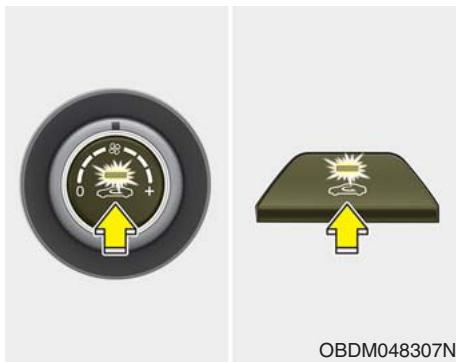 KIA Forte (2018-2021) - Bouton de commande d'admission d'air - 1