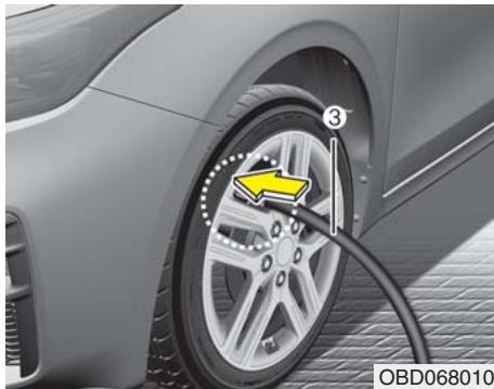 KIA Forte (2018-2021) - Utilisation de la trousse de réparation des pneus - 4