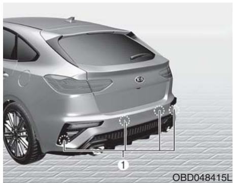 KIA Forte (2018-2021) - AVERTISSEMENT DE DISTANCE DE STATIONNEMENT EN MARCHE ARRIÈRE (PDW) (SI ÉQUIPÉ) - 1