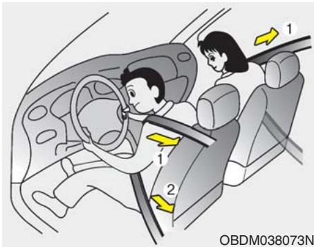 KIA Forte (2018-2021) - Ceinture de sécurité à prétendeur - 1
