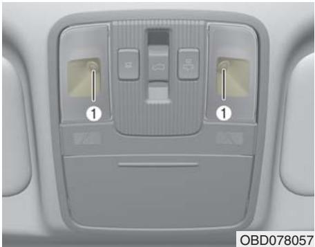 KIA Forte (2018-2021) - Remplacement de l'ampoule des lampes de lecture (à DEL) - 1