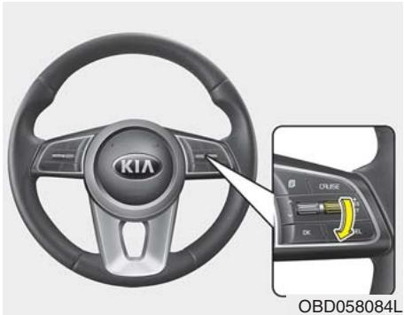 KIA Forte (2018-2021) - Pour réduire la vitesse réglée : - 1