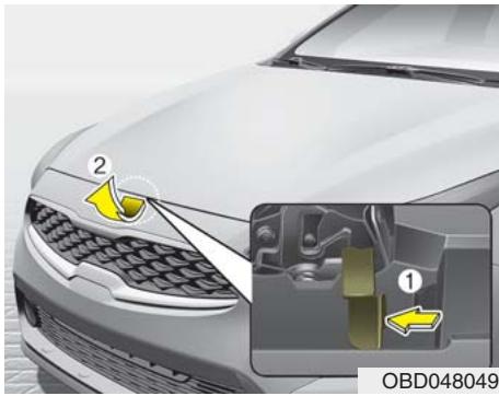 KIA Forte (2018-2021) - Ouverture du capot - 2
