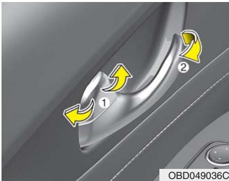 KIA Forte (2018-2021) - Actionner les serrures de porte de l'intérieur du véhicule - 1