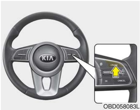 KIA Forte (2018-2021) - Pour régler le régulateur à une vitesse : - 1