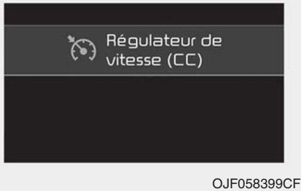 KIA Forte (2018-2021) - Passer au mode de régulation de la vitesse : - 2