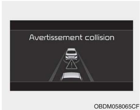 KIA Forte (2018-2021) - Avertissement collision (1er avertissement) - 1