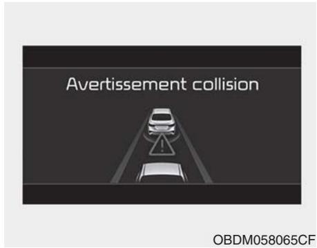 KIA Forte (2018-2021) - Avertissement collision (1er avertissement) - 1