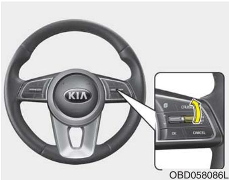 KIA Forte (2018-2021) - Pour augmenter la vitesse réglée : - 1