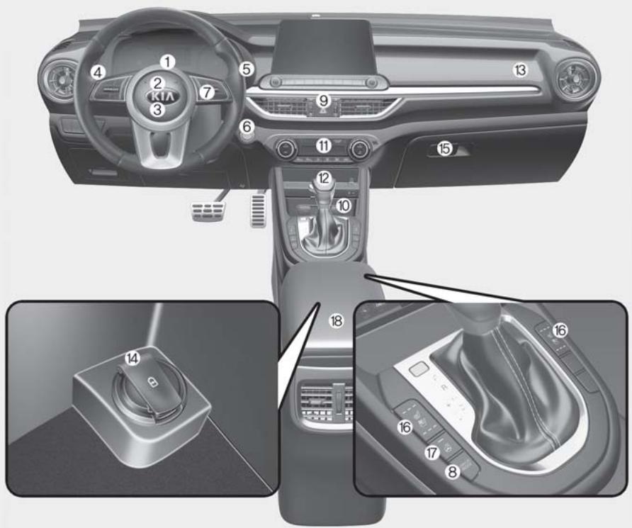 KIA Forte (2018-2021) - TABLEAU DE BORD - 1