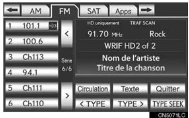 LEXUS IS XE20 Phase 2 (2010-2013) - Cet écran s'affiche si vous appuyez sur "Options". - 1