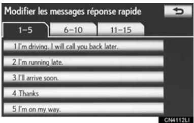 LEXUS IS XE20 Phase 2 (2010-2013) - MODIFICATION DES MESSAGES DE RÉPONSE - 2