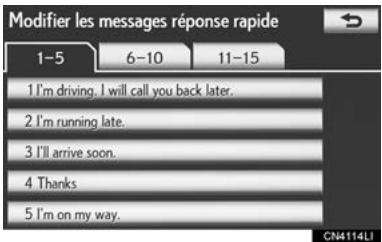 LEXUS IS XE20 Phase 2 (2010-2013) - MODIFICATION DES MESSAGES DE RÉPONSE - 4
