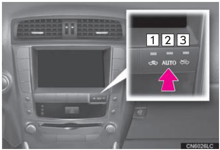 LEXUS IS XE20 Phase 2 (2010-2013) - BASCULEMENT ENTRE LES MODES D'AIR EXTERIEUR ET D'AIR RECYCLE (IS F/IS350C) - 1