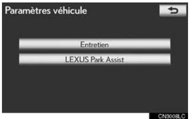 LEXUS IS XE20 Phase 2 (2010-2013) - Appuyez sur "Entretien". - 1