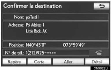 LEXUS IS XE20 Phase 2 (2010-2013) - Appuyez sur l'emplacement souhaité. - 2