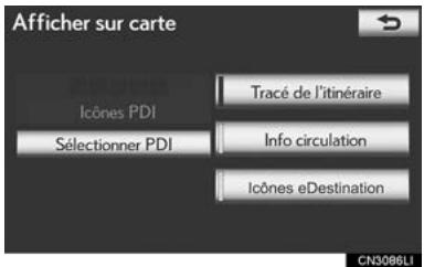 LEXUS IS XE20 Phase 2 (2010-2013) - Appuyez sur "Icones eDestination". - 1