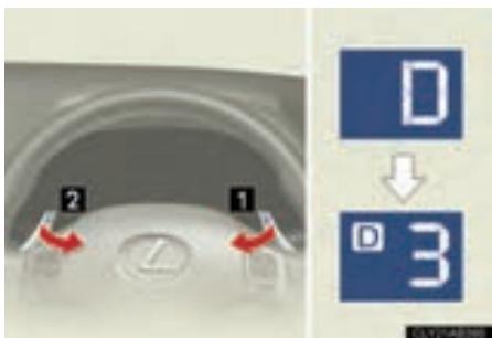 LEXUS IS XE20 Phase 2 (2010-2013) - Sélection des gammes de rapportes en position D - 1