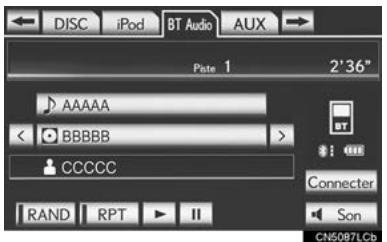 LEXUS IS XE20 Phase 2 (2010-2013) - EN HAUT DE L'ÉCRAN AUDIO - 1