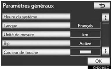 LEXUS IS XE20 Phase 2 (2010-2013) - PARAMÉTRES DE TEMPS DU SYSTEME - 1