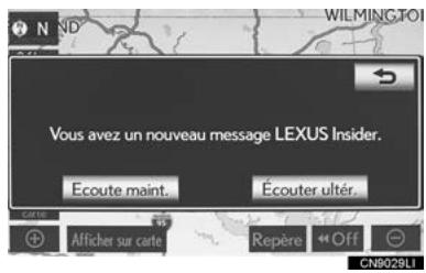 LEXUS IS XE20 Phase 2 (2010-2013) - NOTIFICATION DE NOUVEAUMESSAGE - 1
