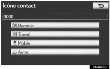 LEXUS IS XE20 Phase 2 (2010-2013) - Appuyez sur le type de téléphone. - 1