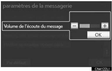 LEXUS IS XE20 Phase 2 (2010-2013) - PARAMÉTRES DE VOLUME DE LECTURE DEMESSAGE - 2