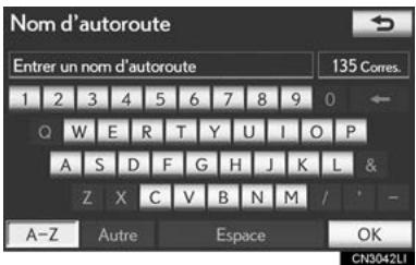 LEXUS IS XE20 Phase 2 (2010-2013) - RECHERCHE PAR "Entrée/ Sortie d'autoroute" - 1