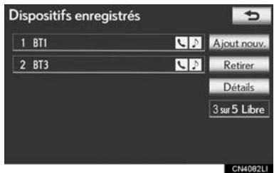 LEXUS IS XE20 Phase 2 (2010-2013) - ENREGISTREMENT D'UN DISPOSITIF Bluetooth® - 1