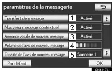 LEXUS IS XE20 Phase 2 (2010-2013) - PARAMÉTRES DEMESSAGE - 4