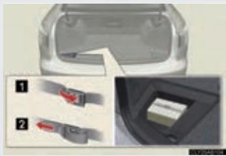 LEXUS IS XE20 Phase 2 (2010-2013) - Sangle de maintain pour trousse de premiers secours - 1