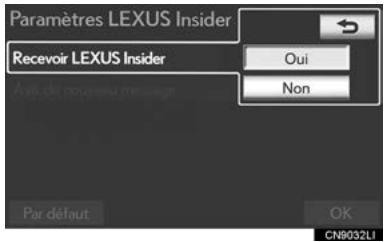 LEXUS IS XE20 Phase 2 (2010-2013) - RECEPTION DE/CHOIX DE NE PLUS RECEVOIR Lexus Insider - 1