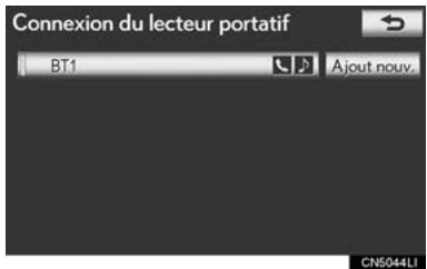 LEXUS IS XE20 Phase 2 (2010-2013) - Appuyez sur le lecteur portable souhaïte. - 1