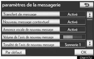 LEXUS IS XE20 Phase 2 (2010-2013) - PARAMÉTRES DEMESSAGE - 2