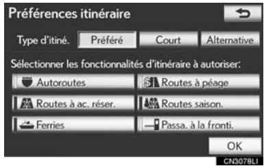 LEXUS IS XE20 Phase 2 (2010-2013) - Appuyez sur "Itinétaire". - 3