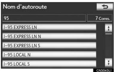 LEXUS IS XE20 Phase 2 (2010-2013) - RECHERCHE PAR "Entrée/ Sortie d'autoroute" - 2
