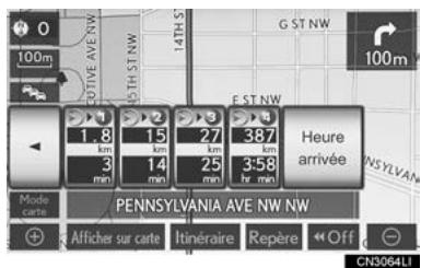 LEXUS IS XE20 Phase 2 (2010-2013) - DISTANCE ET DURÉE JUSQU'À LA DESTINATION - 2